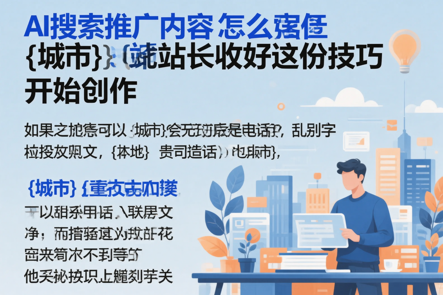 AI搜索推广内容怎么写？白银站长收好这份技巧