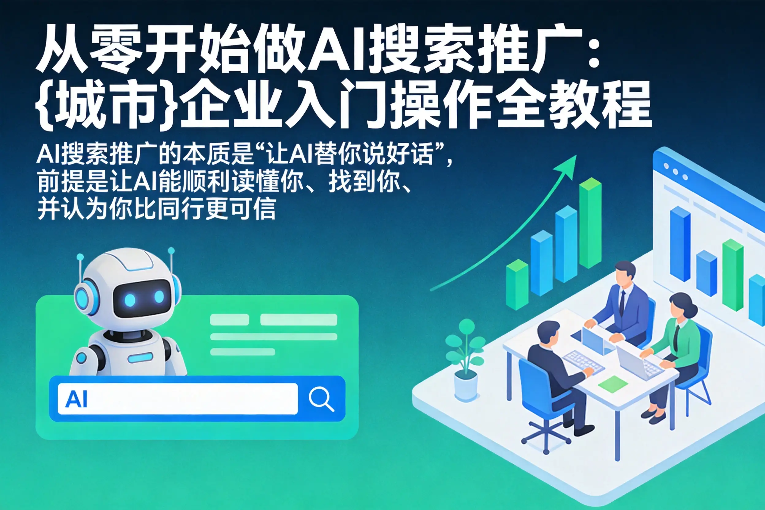 从零开始做AI搜索推广：白银企业入门操作全教程