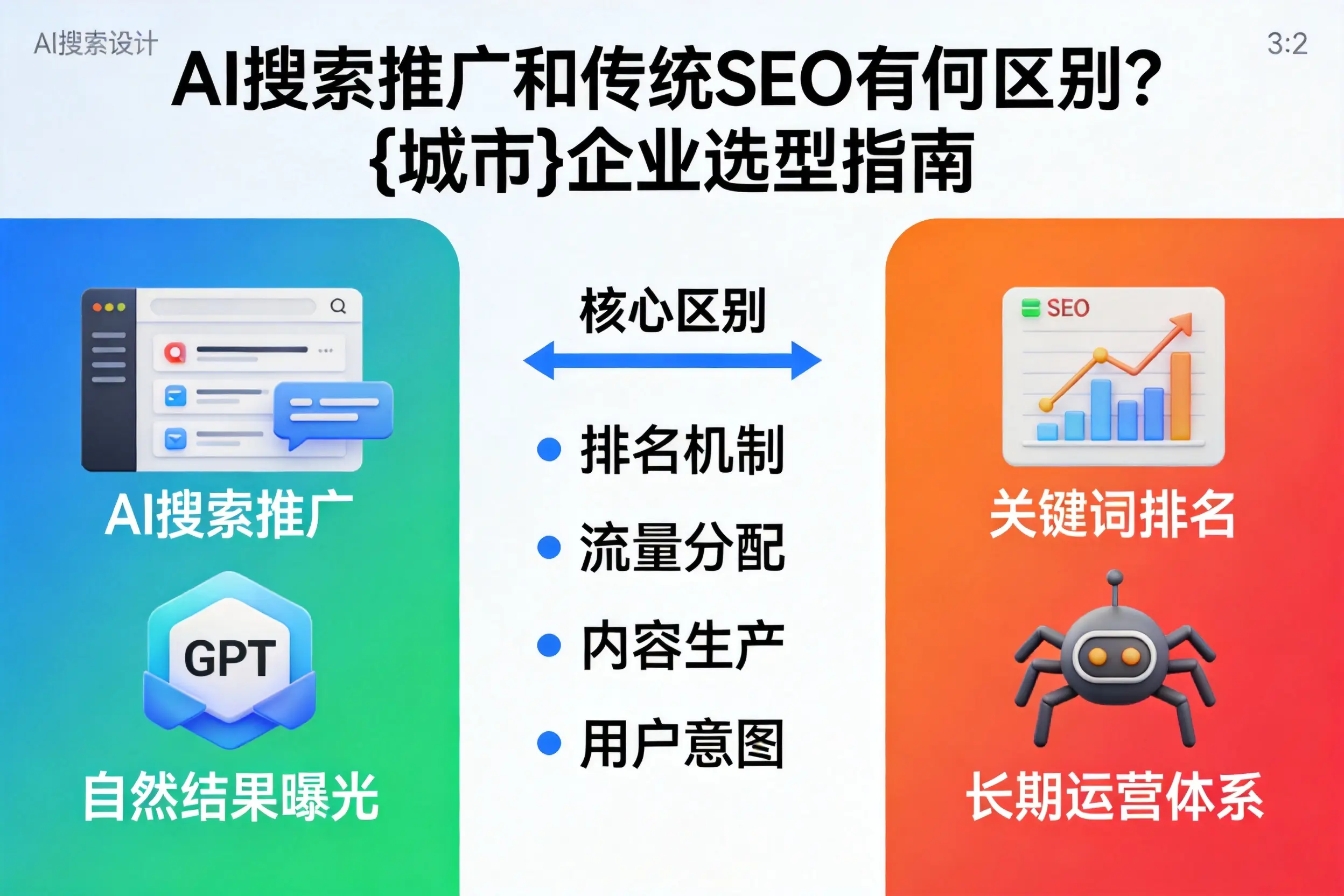 AI搜索推广和传统SEO有何区别？白银企业选型指南