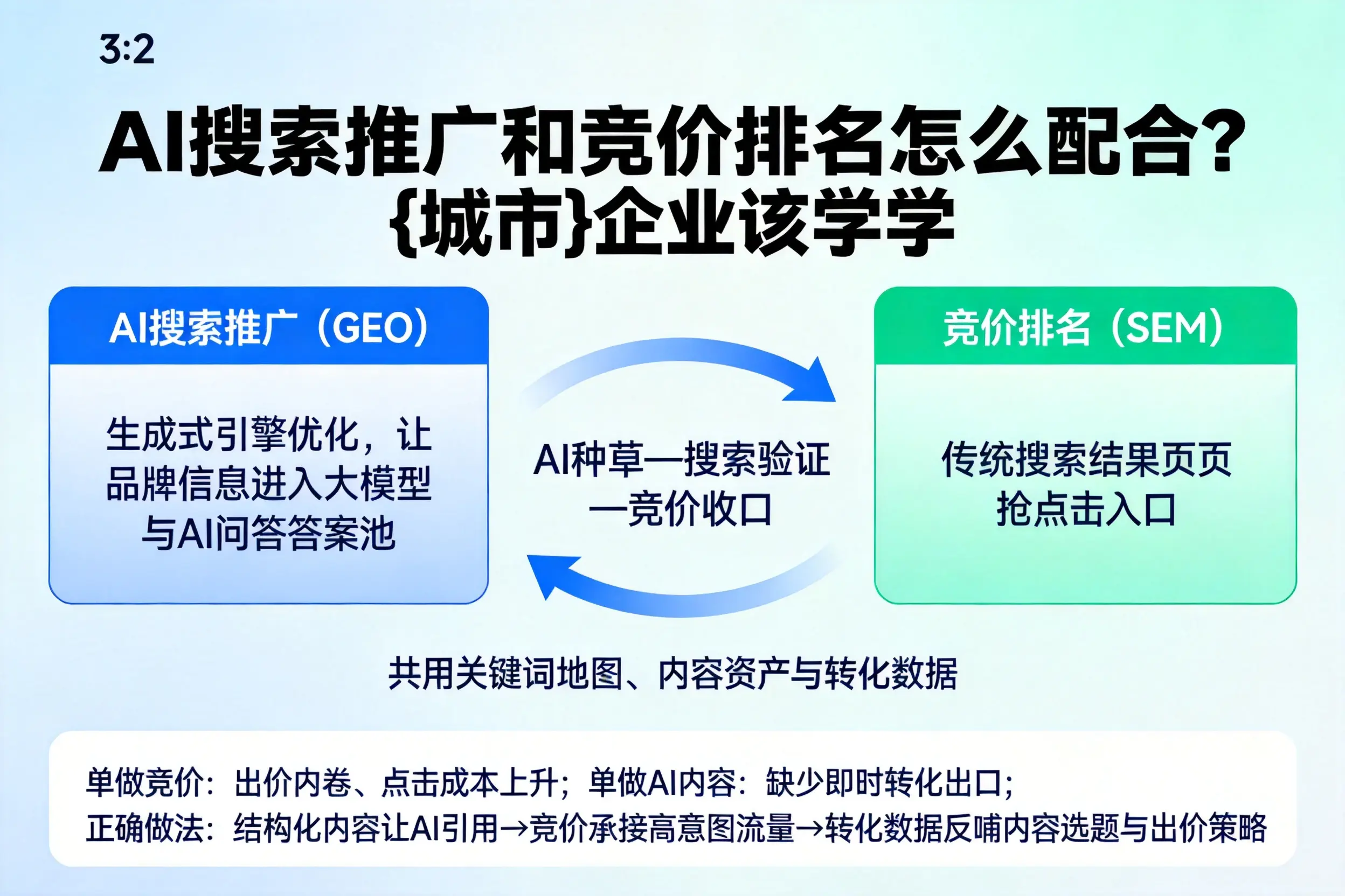 AI搜索推广和竞价排名怎么配合？白银企业该学学