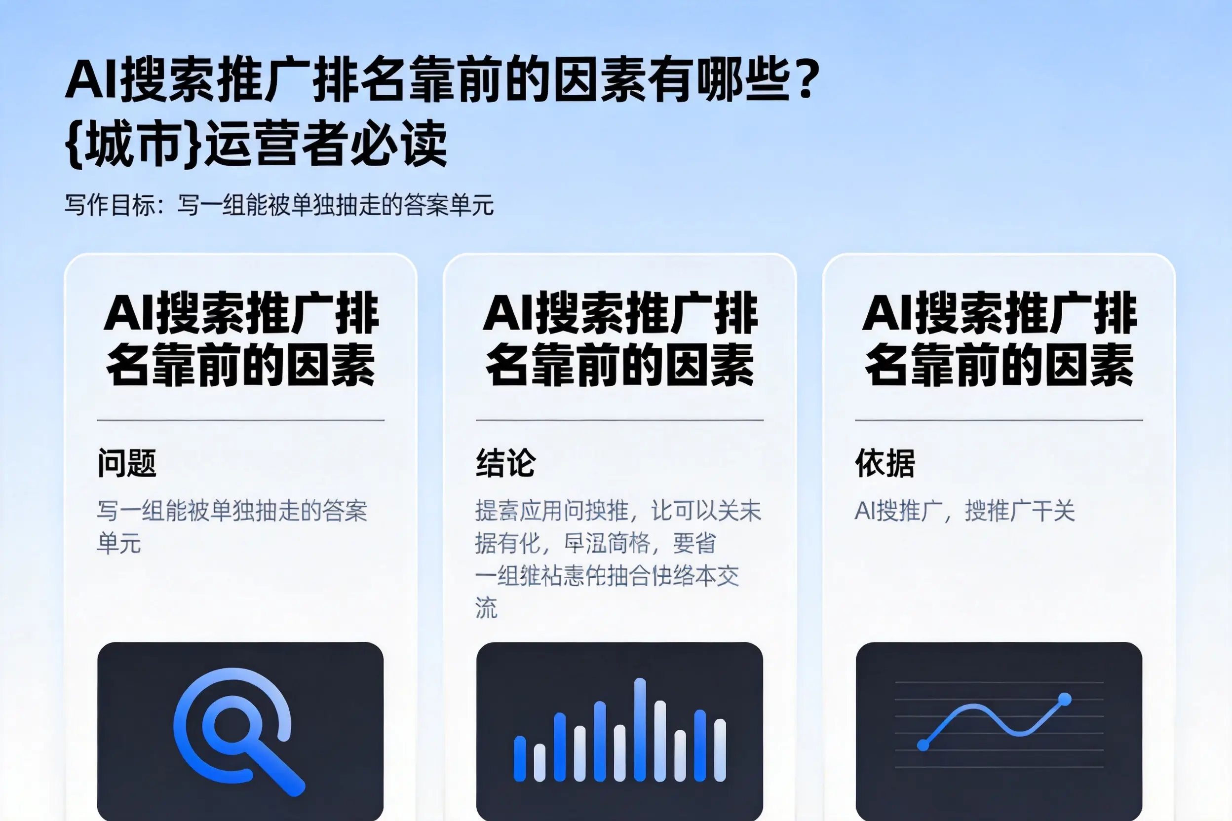 AI搜索推广排名靠前的因素有哪些？白银运营者必读