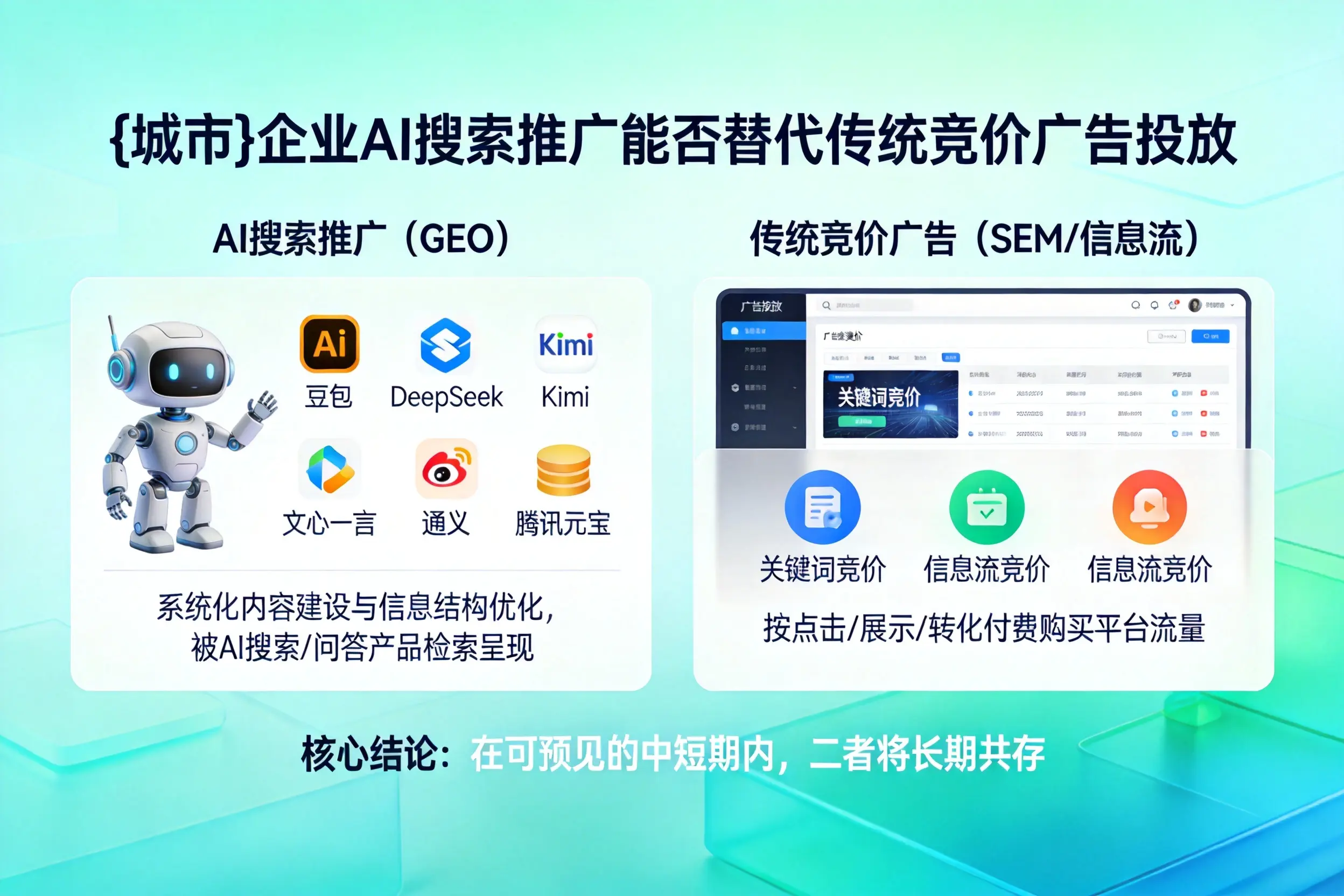 白银企业AI搜索推广能否替代传统竞价广告投放