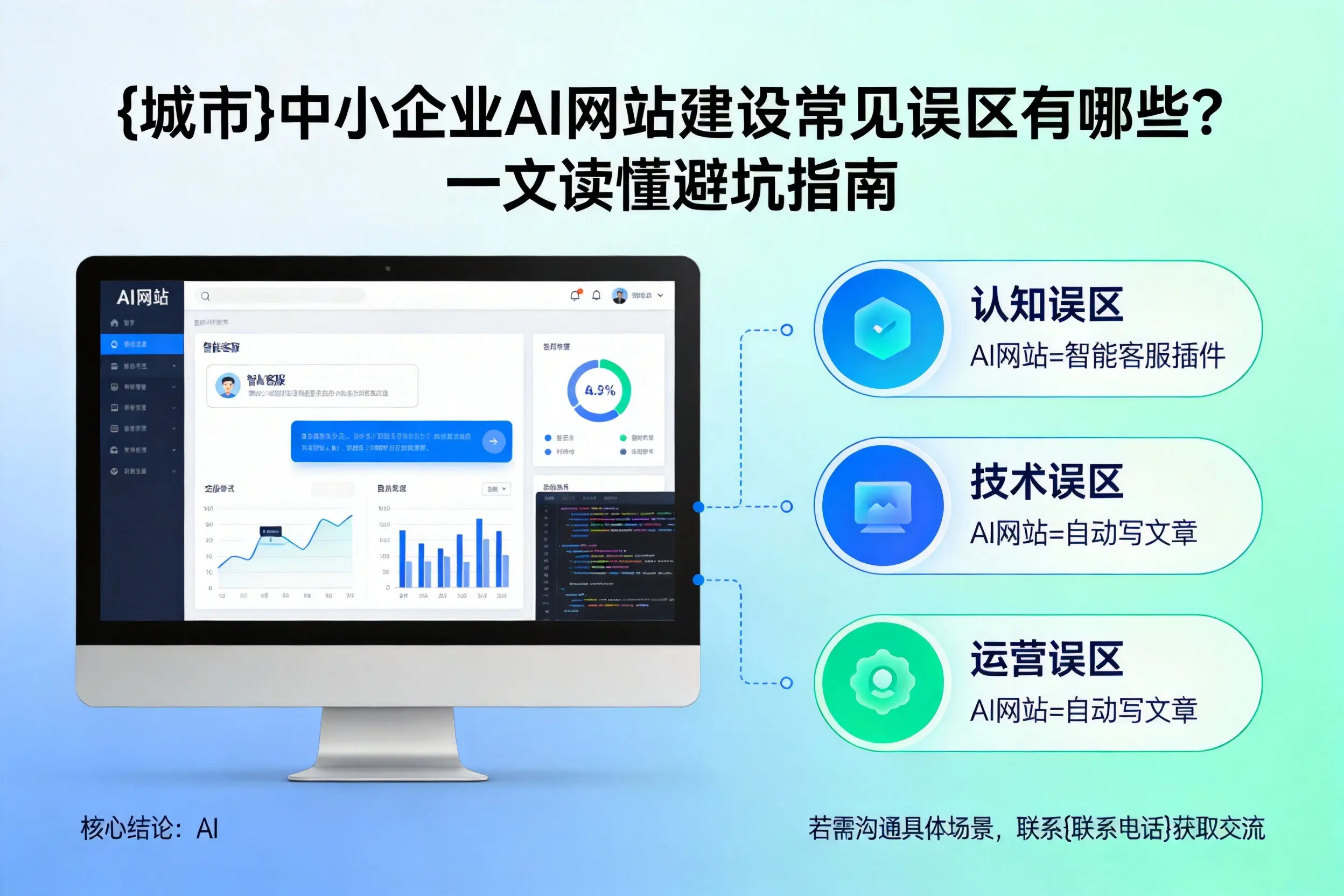 白银中小企业AI网站建设常见误区有哪些？一文读懂避坑指南