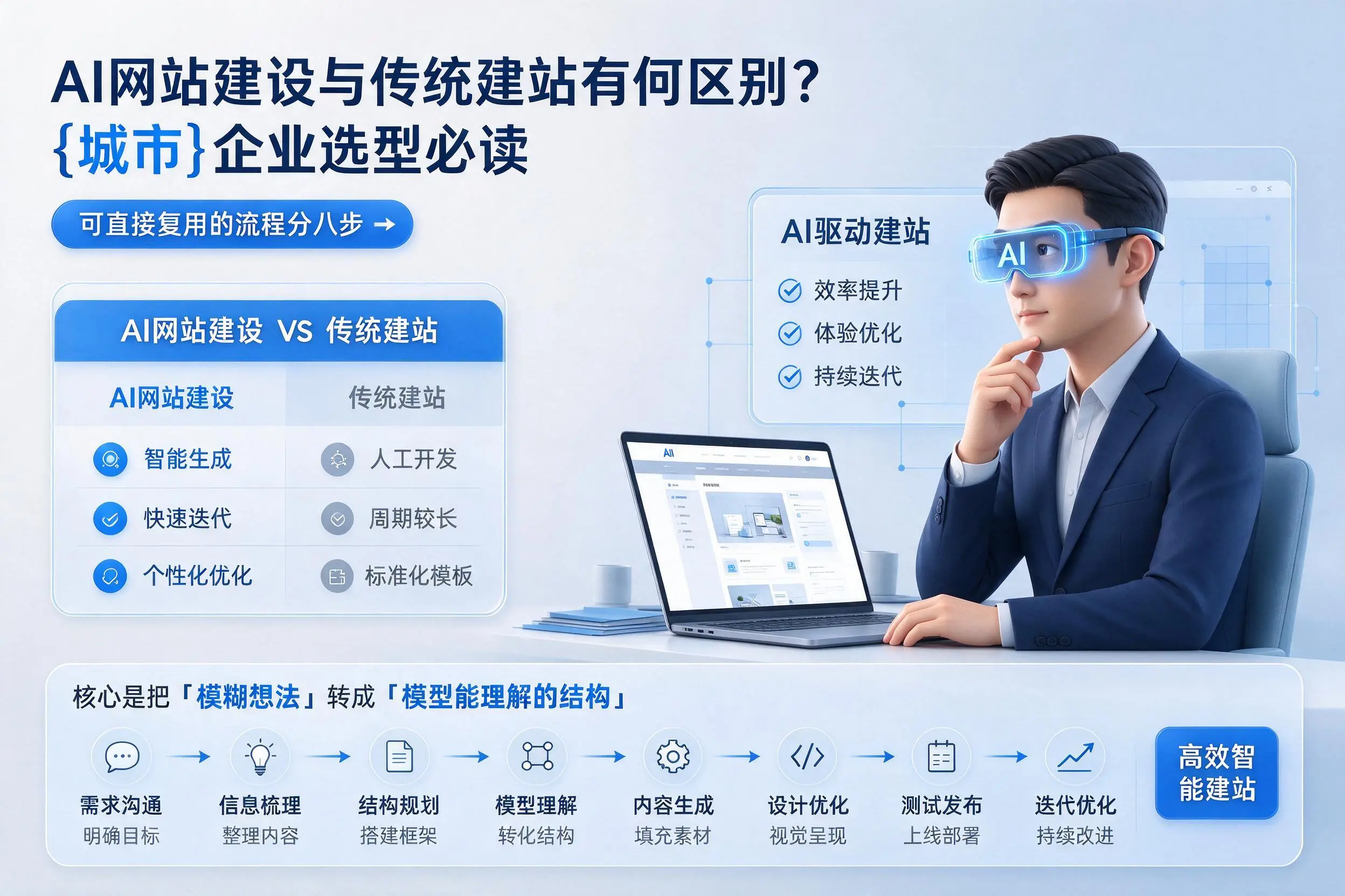 AI网站建设与传统建站有何区别？白银企业选型必读