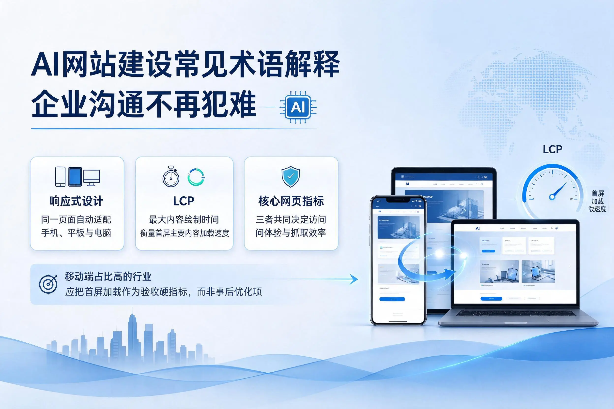 AI网站建设常见术语解释，白银企业沟通不再犯难
