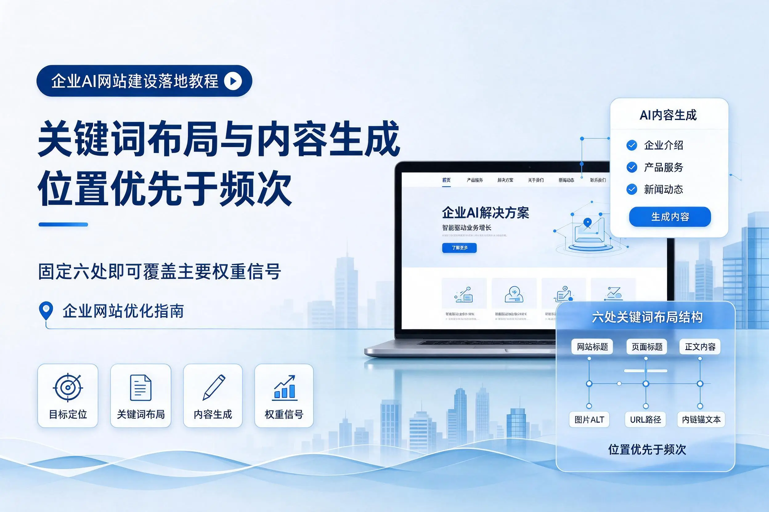白银企业AI网站建设落地教程：关键词布局与内容生成