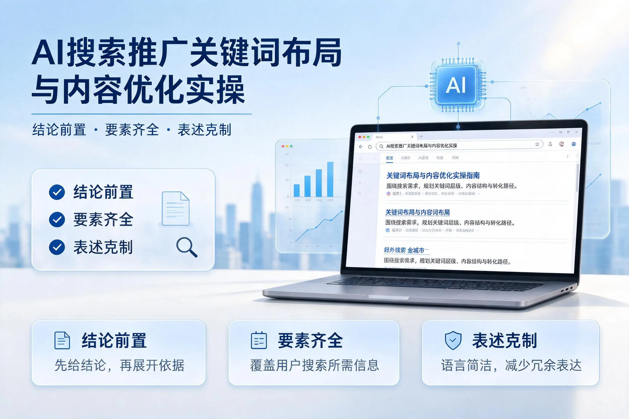 白银AI搜索推广关键词布局与内容优化实操